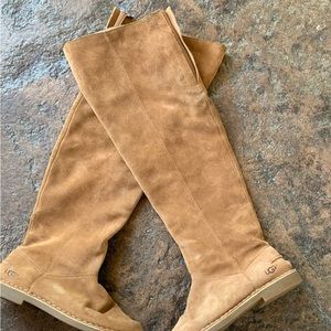 UGG | LOMA OVER THE KNEE Chestnut Tall Suede Boots | Size 6.5